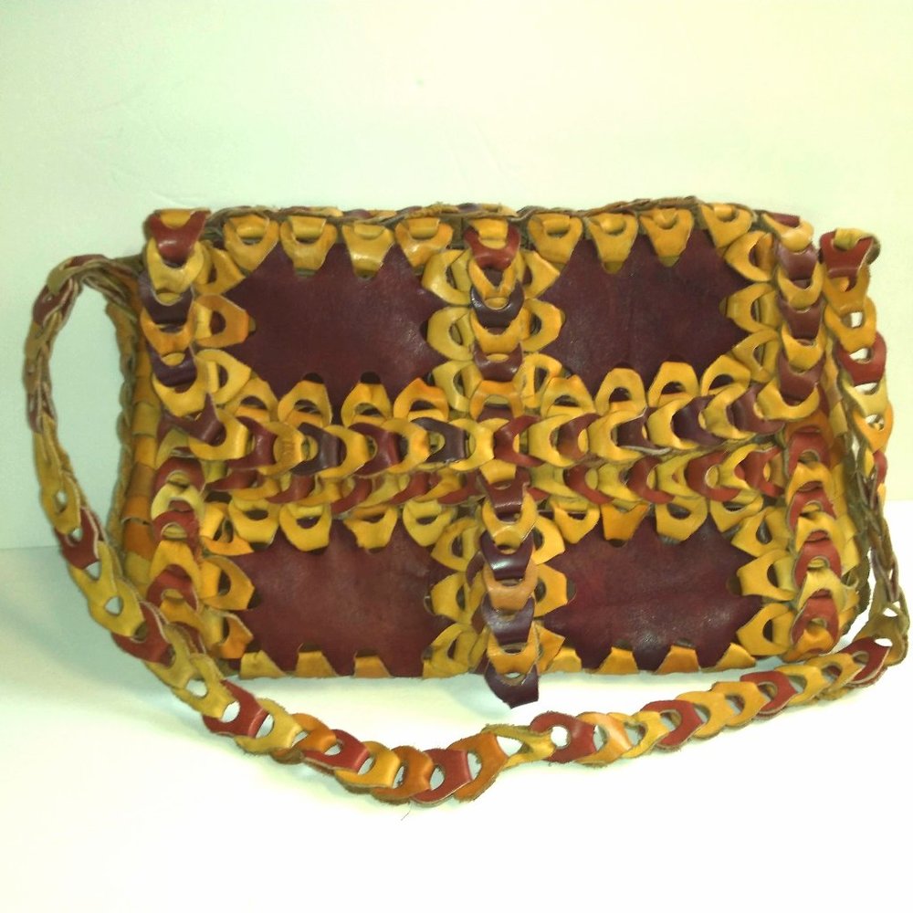 Patchwork Woven Boho Pouch Purse Handmade Hippie
